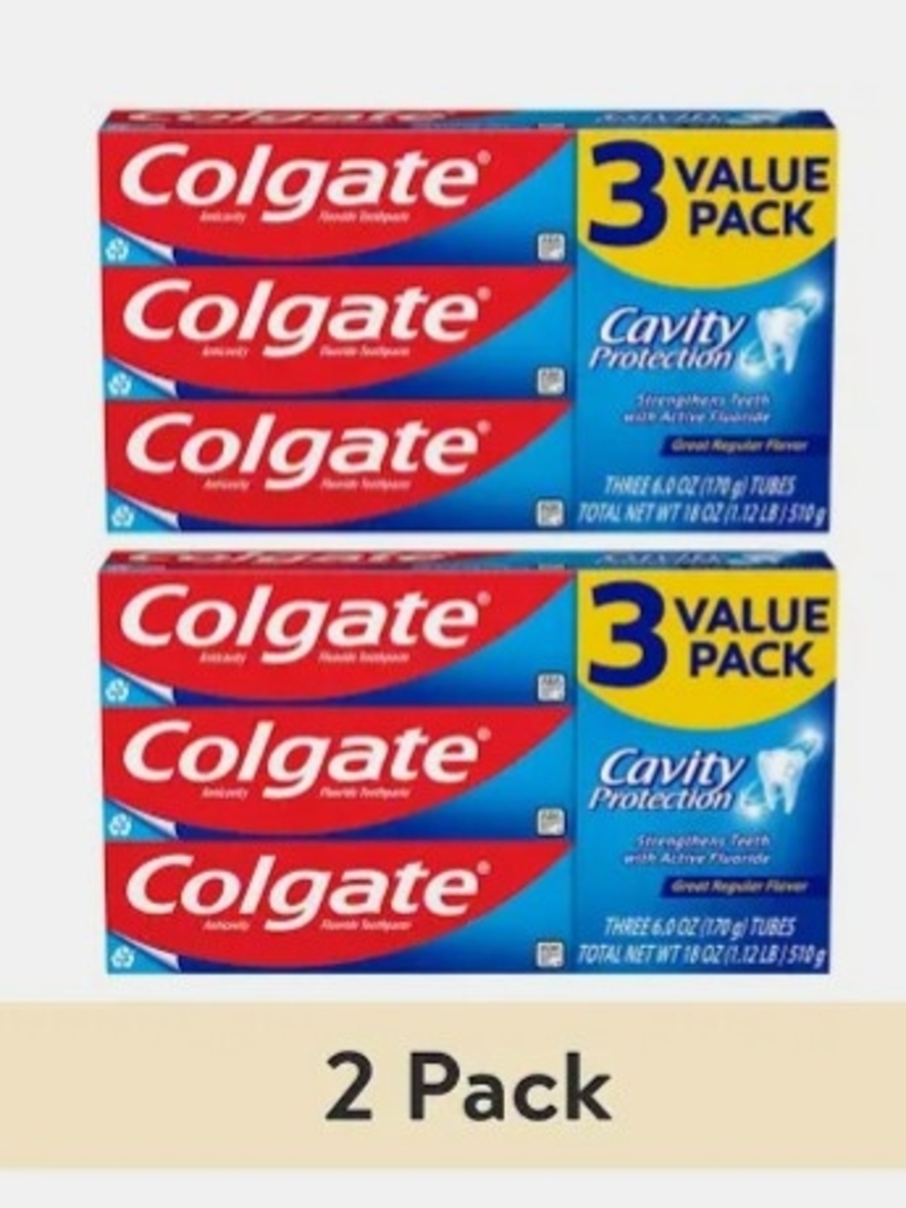Cavity Protection Fluoride Toothpaste - Red & Blue - Picture 4 of 4